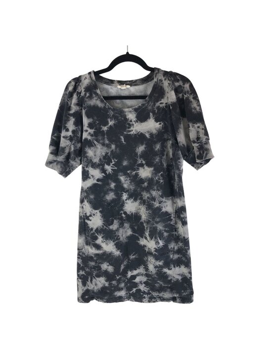 Jane and Delancey Dresses & Skirts - Jane & Delancey Tie-Dye Puff Sleeve Dress Pockets S Cotton Blend French Terry